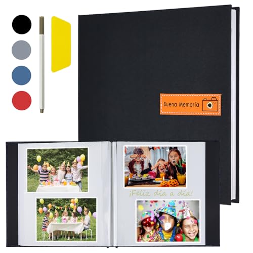 La mejor comparación de Albumes de fotos Top 10. 48 Álbum de fotos Álbum de recortes para fotos 4x6 5x7 8x10, Tapa de lino con 60 páginas Libro de fotos DIY,Regalos de cumpleaños para mujeres Mamá Padre Familia Bebé Boda Viaje...