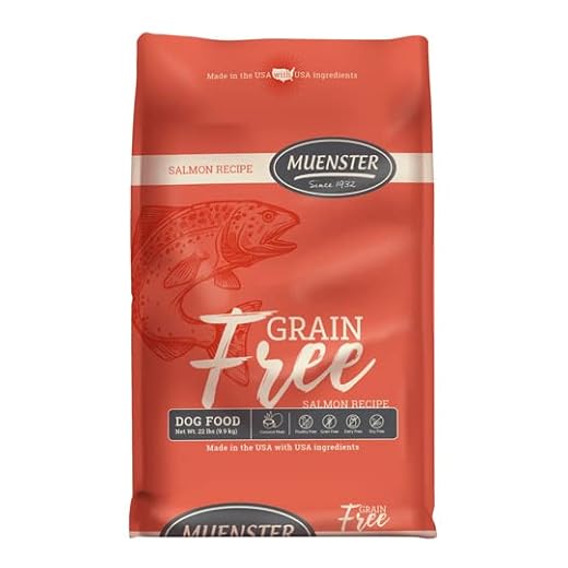 Muenster Grain Free Salmon Dry Dog Food, 22lb - Gluten-Free, High Protein, All Life Stages