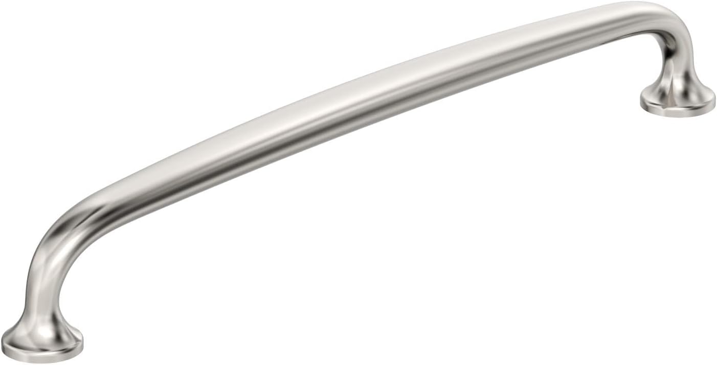 Amerock BP54055PN | Renown 12 inch (305mm) Center-to-Center Polished Nickel Appliance Pull | Kitchen Cabinet Hardware | Furniture Hardware | Drawer Handle