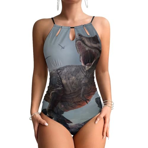 Swimsuit dinosaures maillots de bain une pièce femme effet ventre plat
