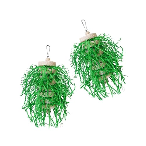 MOMOJIA 2pcsSwing Suspension Bridge Parrots Swing Toy Pet Birds Cage Swing Toy for Mental and Physical Activity