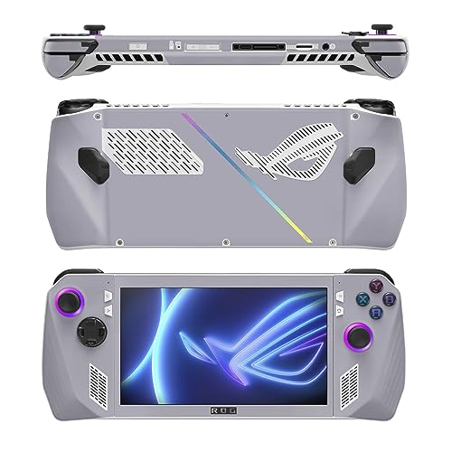 Image of MightySkins Skin Compatible with Asus ROG Ally - Solid Gray | Protective, Durable, and Unique Vinyl Decal wrap Cover | Easy to Apply, Remove, and Change Styles
