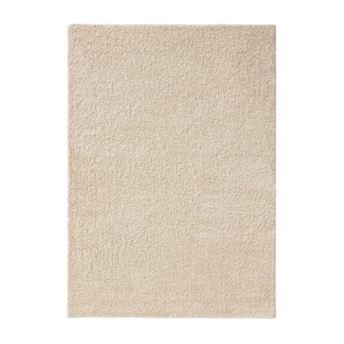 benuta Basic Tapis Poils Long Soho - Cream 250x300 cm - Doux Minimaliste - Lavable - Nettoyage Facile - Compatible avec Chauffage au Sol - pour Chambre,...