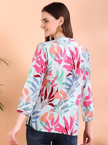 Image of Maaesa Tie-Dye Crepe Loose Fit Shirt