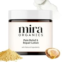 Mira Pain Relief & Repair Lotion, Mira Organics Pain Relief & Repair Lotion, 120ml, with Arnica Montana, Chamomile, Helichrysum Oil, Shea Butte, Plant-Based