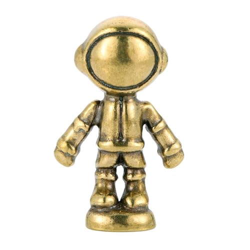 Homoyoyo Vintage Messing Roboter Figur Miniatur Dekoration Für Büro Und Zuhause Nordischer Stil Astronaut Deko Figur Feng Shui Accessoire