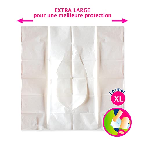 Orgakiddy Protège Cuvette de Toilettes Jetable XL 10 Unités – vue 3