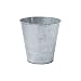 Fun Express Medium Galvanized Metal Pots - Set of 6 Pieces - Rustic DIY Home Decor and Farmhouse Wedding Decorations