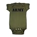 Mashed Clothing Baby Boys' Army Military Green Baby Bodysuit (Military Green, Newborn)