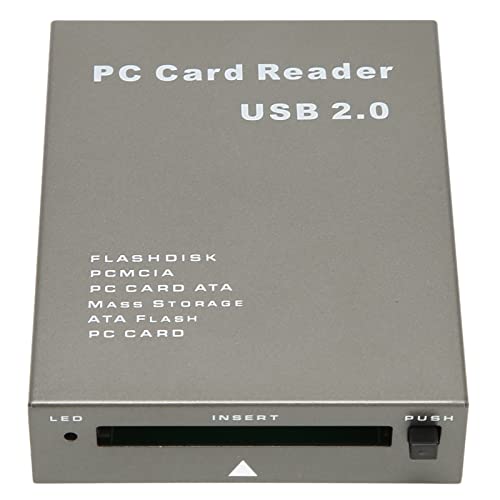 Lecteur de Carte PCMCIA, Lecteur de Carte Mémoire USB 2.0 PCMCIA 68 Broches Grande Vitesse Lecteur de Carte USB Carte PC capacité de 20 Mo‑20 G, pour Carte...