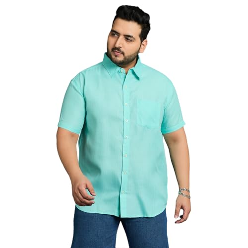 Image of Bigbanana Plus Size Men's Regular Fit Solid Shirt
