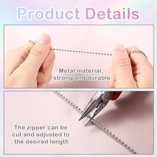 Image of 2Pcs Crystal Ceiling Fan Pull Chains, 1.8 inch Crystal Glass Flower Pendants with 25 inch Ceiling Fan Chain Extender and Connector, Rainbow Fan Pull Decorative for Bathroom Toilet Light Ceiling
