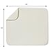 S&T INC. Absorbent, Reversible Microfiber Dish Drying Mat for Kitchen, 16 Inch x 18 Inch, Cream