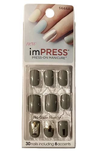 KISS imPRESS"ECSTATIC CLING" Short Length Press-On Manicure Nails - Image 5