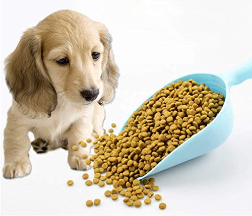 3 x Kunststoff-Futterschaufel, multifunktional, Süßigkeitenfarbe für Hunde Welpen Katzen Futterschaufel Futterschaufel für Vögel Haustier Haustierbedarf (zufällige Farbe)
