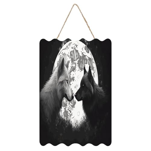 Affiche de bienvenue wolves under the moon pour créer un espace chaleureux