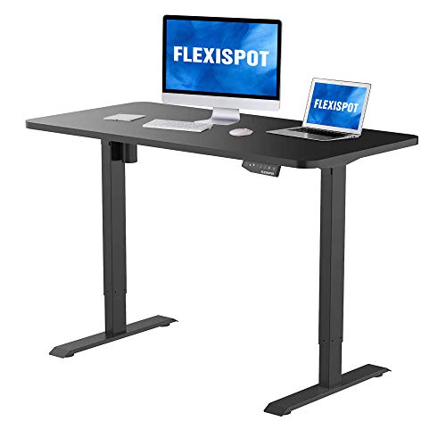 Flexispot Electric Height Adjustable Desk with Desktop, 48 x 30 Inches, Ergonomic Memory 