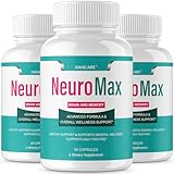 Neuromax Capsules (3 Pack) – Advanced NeuroMax Brain and Memory Male, Neuro Max Supplement Formula Boost Brain Cognitive Support Performance Active Memory for Men and Women, 180 Capsules for 3 Months