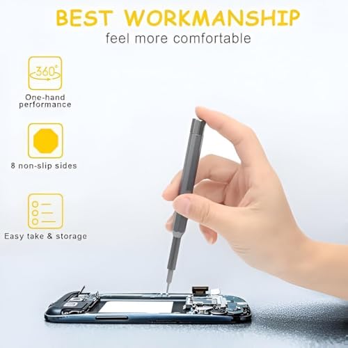 Image of 24-in-1 Magnetic Screwdriver Set - Mini Professional Repair Tool Kit with Sliding Closure, Pocket Manual Driver for Electronics, Watch, Camera, Laptop & Glasses
