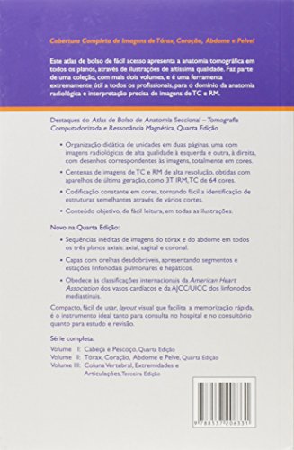 Atlas de Bolso de Anatomia Seccional - Tomografia Computadorizada e Ressonância Magnética - Volume I
