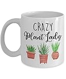 Coffee Mug - Crazy Plant Lady - Funny Mug - Gift For Plant Lovers - Gardening Mug - Gift For...