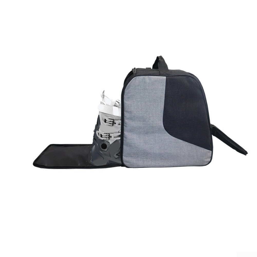 Zaino per scarponi da sci, impermeabile, in tessuto Oxford, con scomparti separati per stivali, casco e guanti, cinghie imbottite ergonomiche, organizer per sport invernali e viaggi