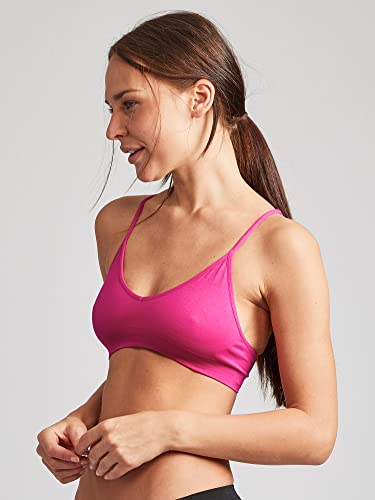 Image of Kalon Women's 4 Pack Racerback Sports Bralette Seamless Wireless Comfort Bra