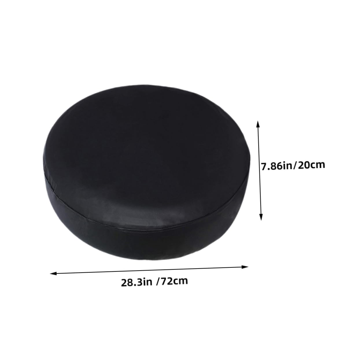 TOPBATHY 2 Pezzi copertura per pneumatici per auto protettore coperture Copertina il rimorchio da viaggio deve avere accessori Coperchio ruota dell'auto Coperchi di ruote pvc Nero