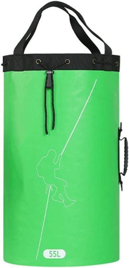 30L Waterproof Outdoor Climbing Rope Bag with Drawstring Closure - Lightweight and Durable for Hiking, Camping, and More(Green,30L)