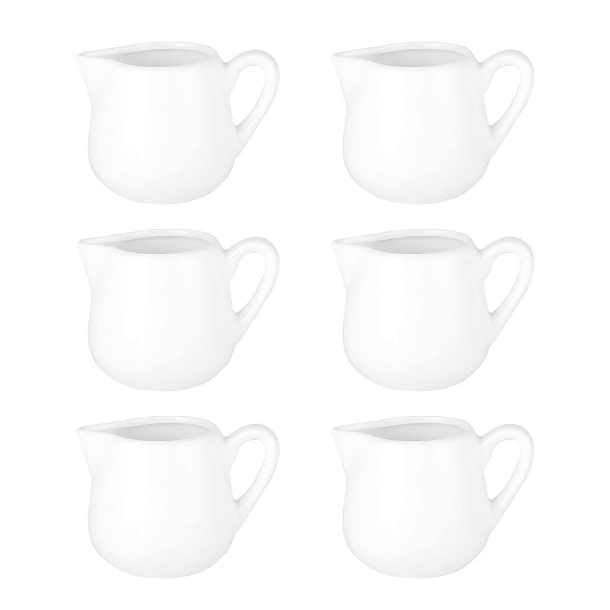 Petits pots à lait 80ml anti-goutte avec poignée verseuse pour crème et café