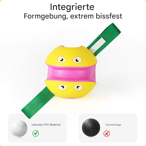 Balle interactive pour chien en caoutchouc durable de grande race - 5