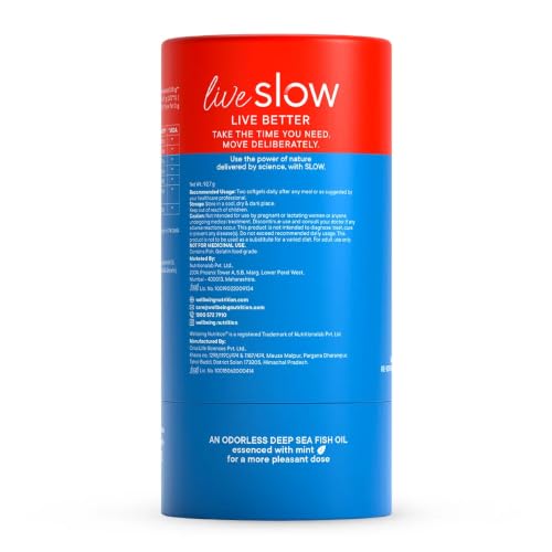Wellbeing Nutrition Slow 4x Strength Omega 3 Fish Oil Capsules 60 - Image 8