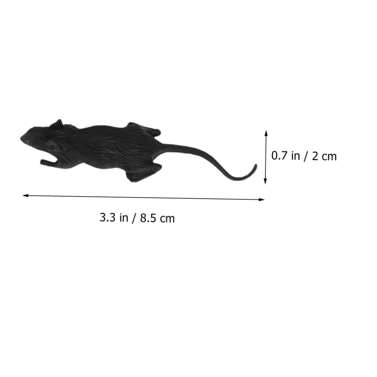 Gefälschte Ratte 100 Stück Pvc Halloween Spielzeug für Halloween Party | Halloween Requisite, Halloween Tricks Requisiten, Knifflige Spielzeuge, Schwarz, Lebensechtes Tierdesign