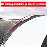 Car Rear Trunk Spoiler for Audi A5 B8.5 Sline S5 2 Door 4 Door 2012-2017, Universal Rear Lip Wing Tailfin Diffuser Boot Lip Spoiler Wing Modification Accessories,A/Glossy-black - Image 4