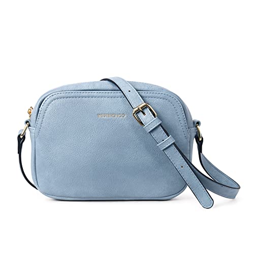 WESTBRONCO Crossbody Bag for Women Vegan Leather Wallet Purses Satchel Shoulder Bags Small Size