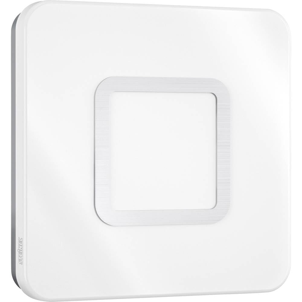 Steinel LED Innenleuchte RS M1 S Edelstahl, 8.8 W Wandlampe, 759 lm, 360° Bewegungsmelder, Max. 8m Reichweite, Weiß