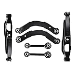 TUUMOND Rear Upper & Lower Control Arm Fit for Dodge Caliber 2007-2012, Jeep Compass/Patriot 2007-2017 Without Off-Road Package - 6 PCS Suspension Kit K641281 K641868 K641226