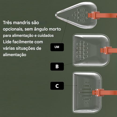 Alimentador de grilos para répteis, pinças de alimentação de cobras - Ferramenta de manuseio de clip