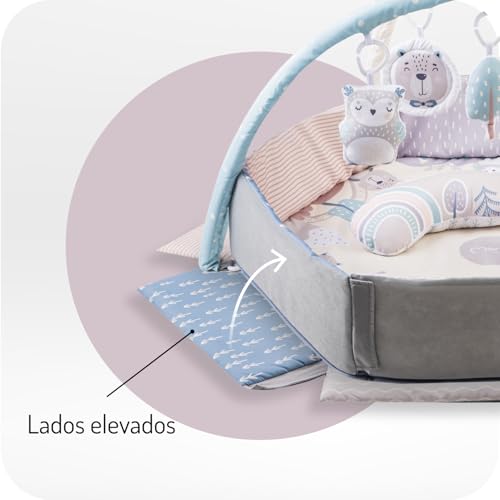 Variante de Momi gimnasio bebe 3 en 1 con colchoneta, arcos y piscina de bolas
