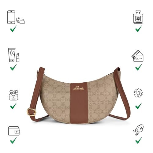 Image of Lavie Women's Mono Bonnie Hobo Cross Body Sling Bag | Ladies Purse Handbag | Gift for Women