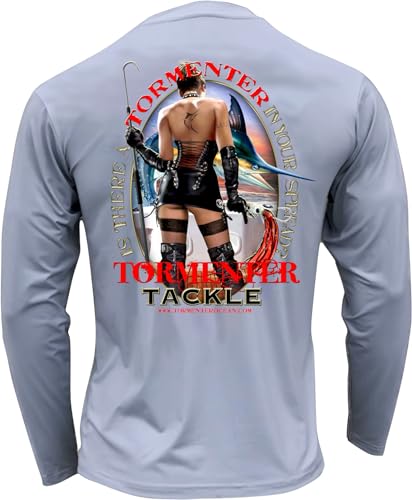 Tormenter Key Largo SPF-50, Snag Resistant Performance Shirt (Tormenter Girl Gray-Medium)