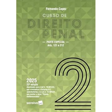 Capa do livro Curso de Direito Penal-parte Especial: Arts. 121 a 212-vol 2 - 25ª Edição 2025