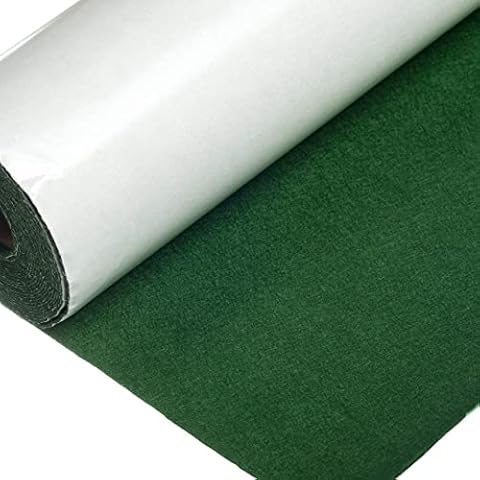 Self Adhesive Sticky Backed Felt Baize in Olive Green Per Half Metre Cover
