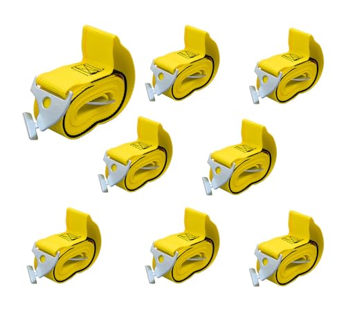 Mytee Products 8 Pack 2"x146.5" Pallet Rack Safety Straps for