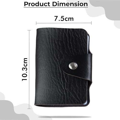 Image of Kraptick Pocket Cards Holder - Compact Lightweight Wallet for Credit and Debit Cards, Multi-Functional Card Organizer, Durable Card Carrier with 16 Slots for Easy Access and Storage (Black)