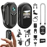 NNYYMH 1080P Mini Action Cam, Body Camera con Scheda da 64GB
