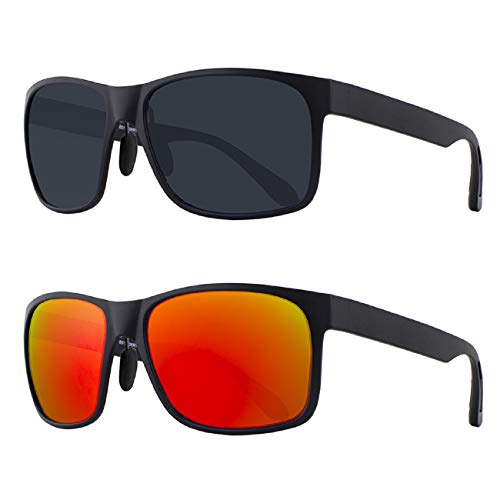 Image of MAXJULI Polarized Sunglasses for Big Heads Men Women (FIT M /L,NOT FIT XXL),Ultra Light and Thin 8105