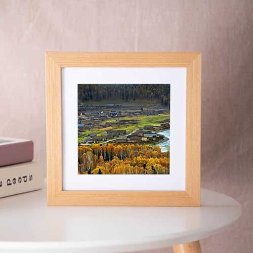 Homxi Rahmen 12.7 x 12.7 Vintage Holz,Bilder Rahmen für Poster Quadratisch...