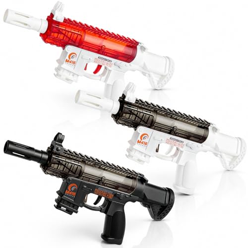 Resholder 3 Pcs M416 Water Gun for Kids Food Safe Alcohol Shot Gun Gift Outdoor Summer Pool Game Beach Party Favors Soda Beer Guns Long Range Beverage Dispenser for Bachelorette Bachelor Party