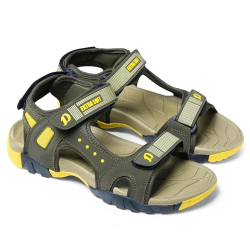 Image of DOCTOR EXTRA SOFT Men's Classic Athletic & Outdoor Casual Sandals /Floaters with Adjustable Cushion Strap for Adult | Comfortable & LightWeight |Stylish & Anti-Skid |Everyday Use for Gents & Boys D-305